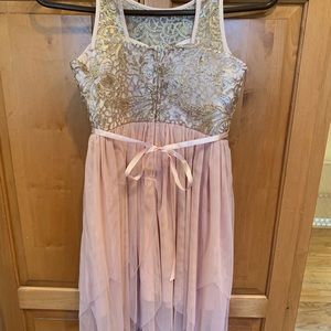 Little girls dress light pink